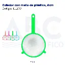 Colador con malla de plástico, 8cm