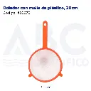 Colador con malla de plástico, 20cm