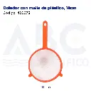 Colador con malla de plástico, 18cm