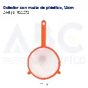 Colador con malla de plástico, 12cm