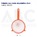 Colador con malla de plástico, 8cm