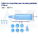 Dulla con boquillas para decorar pasteles, 7*16cm