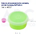 Caja de almacenamiento redonda, set de 3 piezas, 6.5*3.5cm