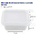 Mini caja de almacenamiento cuadrada de tres