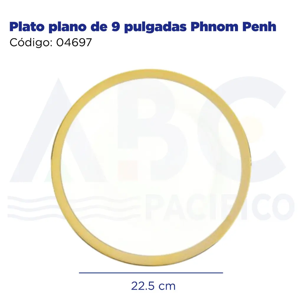 Plato plano de 9 pulgadas Phnom Penh