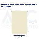 Persianas enrollables semi-opacas beige 160*180cm