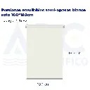 Persianas enrollables semi-opacas blanco roto 100*180cm