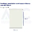 Persianas enrollables semi-opacas blanco roto 80*180cm