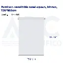 Persiana enrollable semi-opaca, blanca, 150*180cm