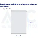 Persianas enrollables semiopacas, blancas, 60*180cm