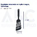 Espátula ranurada en nylon negro, 32*8.5cm