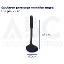 Cucharon para sopa en nailon negro