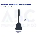 Espátula rectangular en nylon negro