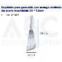 Espátula para pescado con mango ovalado de acero inoxidable 29 * 7.5cm
