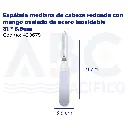 Espátula mediana de cabeza redonda con mango ovalado de acero inoxidable 31 * 3.5cm