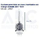Cuchara para hielo en acero inoxidable con mango ovalado 21.5 * 9cm