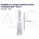 Espátula con mango ovalado en acero inoxidable 25.5 * 4.2cm