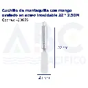 Cuchillo de mantequilla con mango ovalado en acero inoxidable 22 * 2.5CM