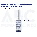 Rallador 3 en 1 con mango ovalado en acero inoxidable 24 * 6 cm