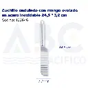 Cuchillo ondulado con mango ovalado en acero inoxidable 24,5 * 3,2 cm