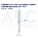 Quitaescamas chico con mango ovalado, material inoxidable, 24*1.7cm