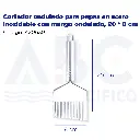 Cortador ondulado para papas en acero inoxidable con mango ondulado, 20 * 8 cm
