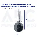 Cortador grande para pizza en acero inoxidable con mango ovalado, 21.5*9cm