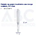 Pelador en acero inoxidable con mango ovalado, 19*1.5cm