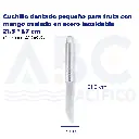 Cuchillo dentado pequeño para fruta con mango ovalado en acero inoxidable 21.5 * 1.7 cm