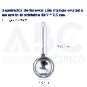 Separador de huevos con mango ovalado en acero inoxidable 19.7 * 7.3 cm