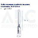 Quita escamas cuadrado en acero inoxidable, 19.5*2.9cm