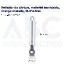 Rallador de cítricos, material inoxidable, mango ovalado, 16.5*2.5cm