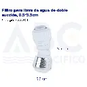Filtro para llave de agua de doble succión, 8.5*3.5cm