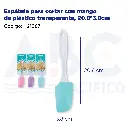 Espátula para cortar con mango de plástico transparente, 20.8*3.8cm