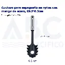 Cuchara para espaguetis en nylon con mango de acero, 29.5*6.3cm