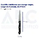Cuchillo multiusos con mango negro, juego de 2 piezas, 22.4*2cm