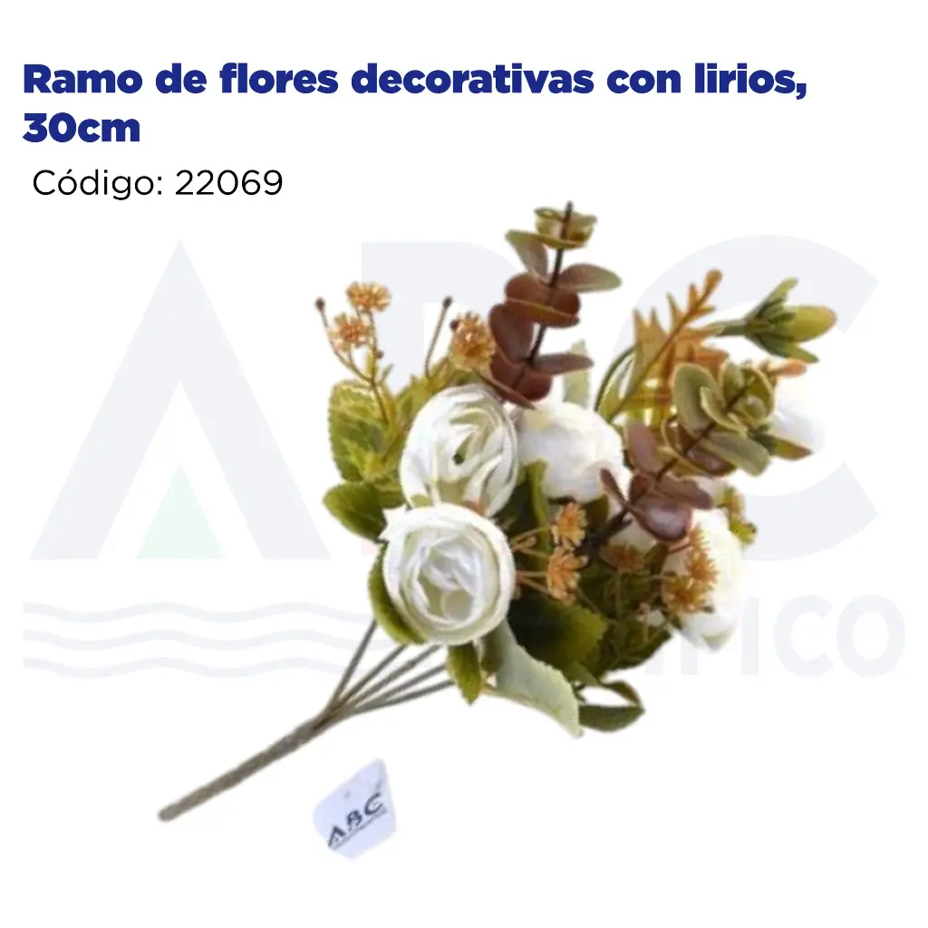 Ramo de flores decorativas con lirios, 30cm