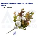 Ramo de flores decorativas con lirios, 30cm