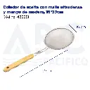 Colador de aceite con malla ultradensa y mango de madera, 16*39cm