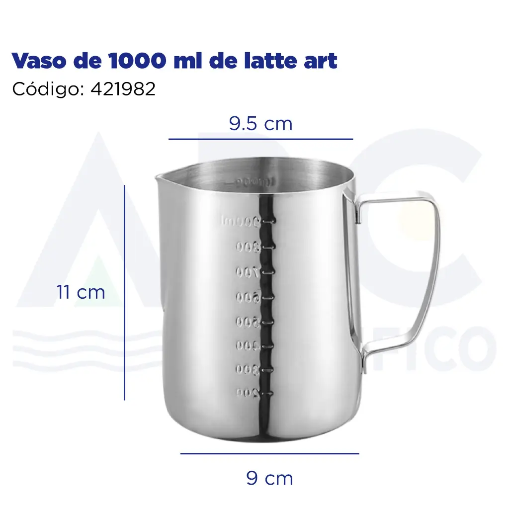 Vaso de 550 ml de latte art