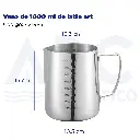Vaso de 1000 ml de latte art