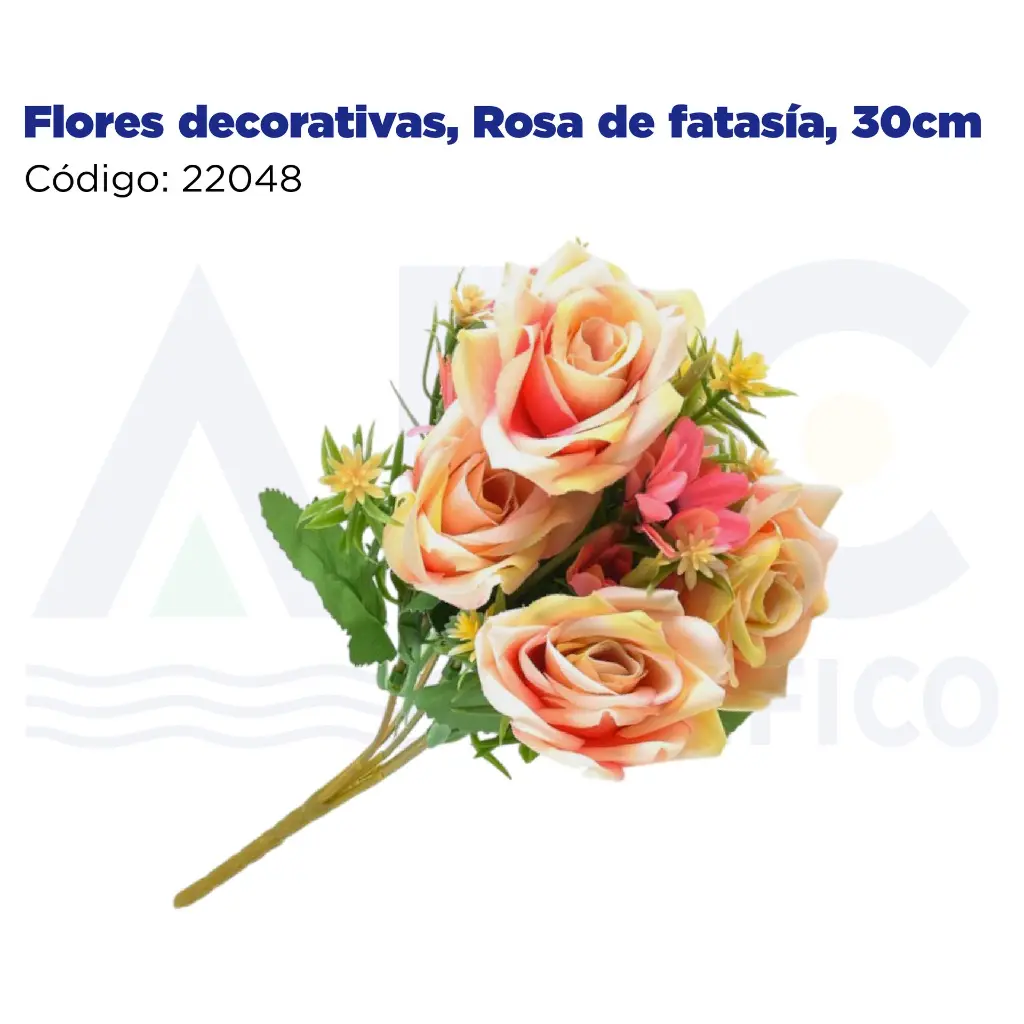 Flores decorativas, Rosa de fatasía, 30cm
