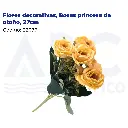 Flores decorativas, Rosas princesa de otoño, 27cm