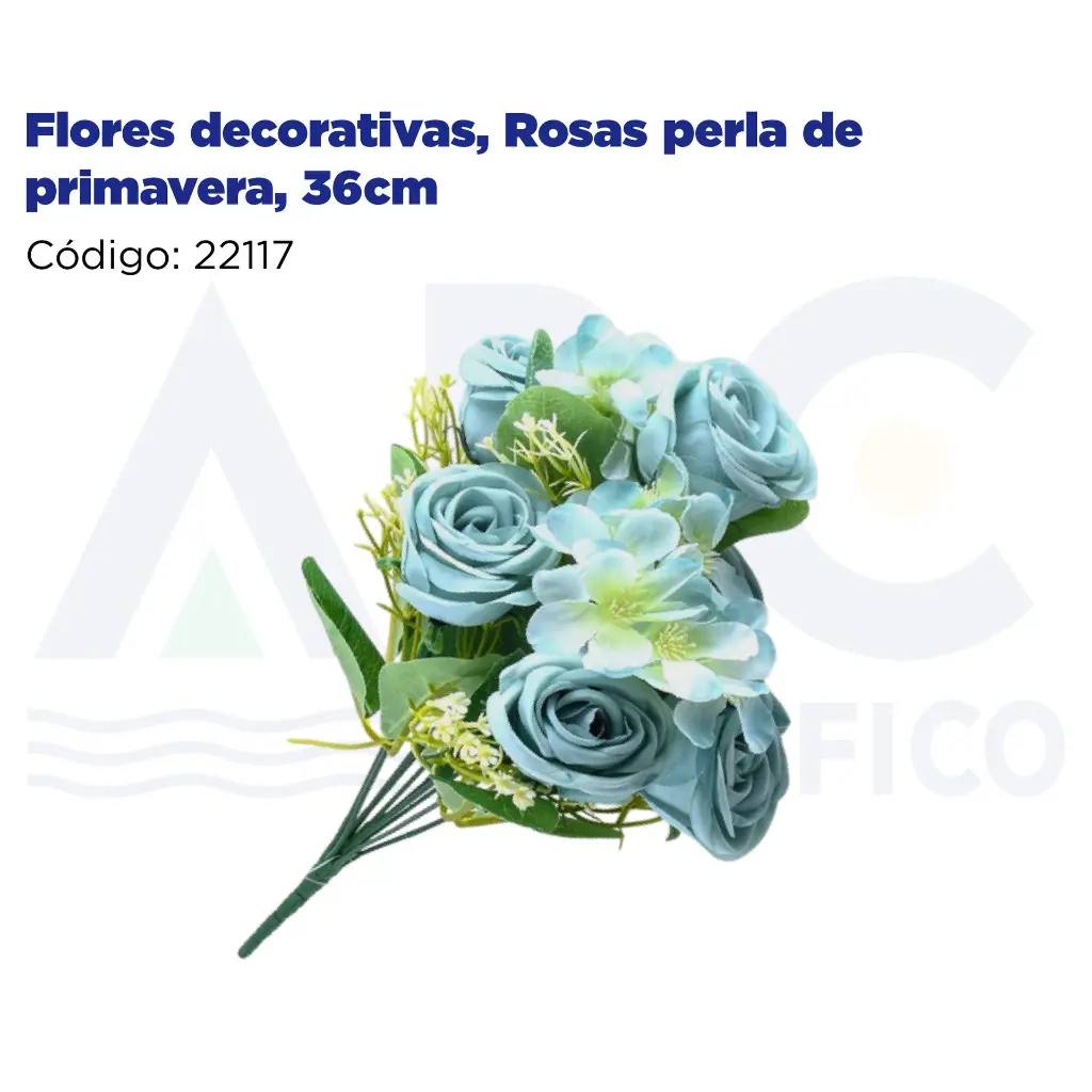 Flores decorativas, Rosas perla de primavera, 36cm