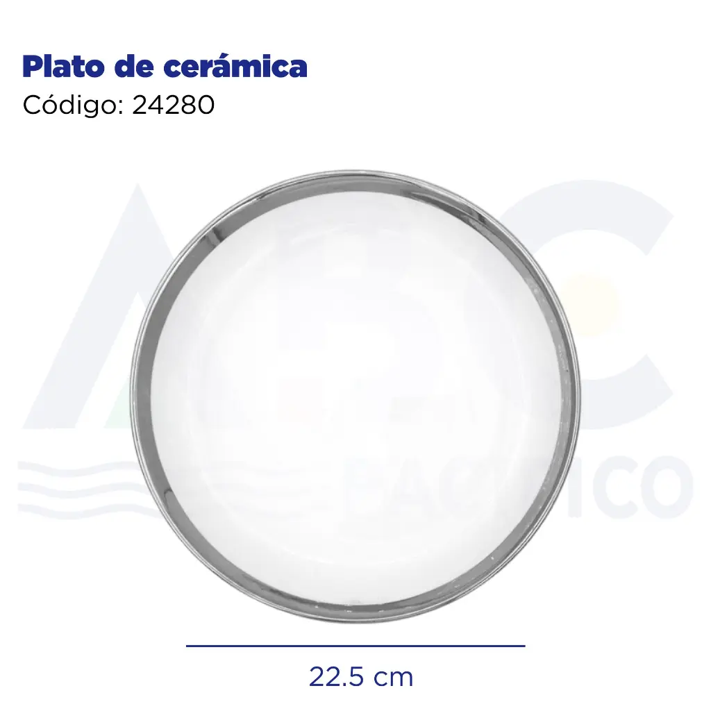 Plato de cerámica