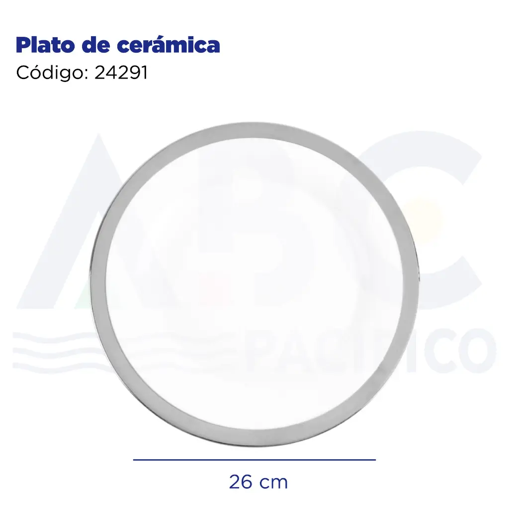 Plato de cerámica