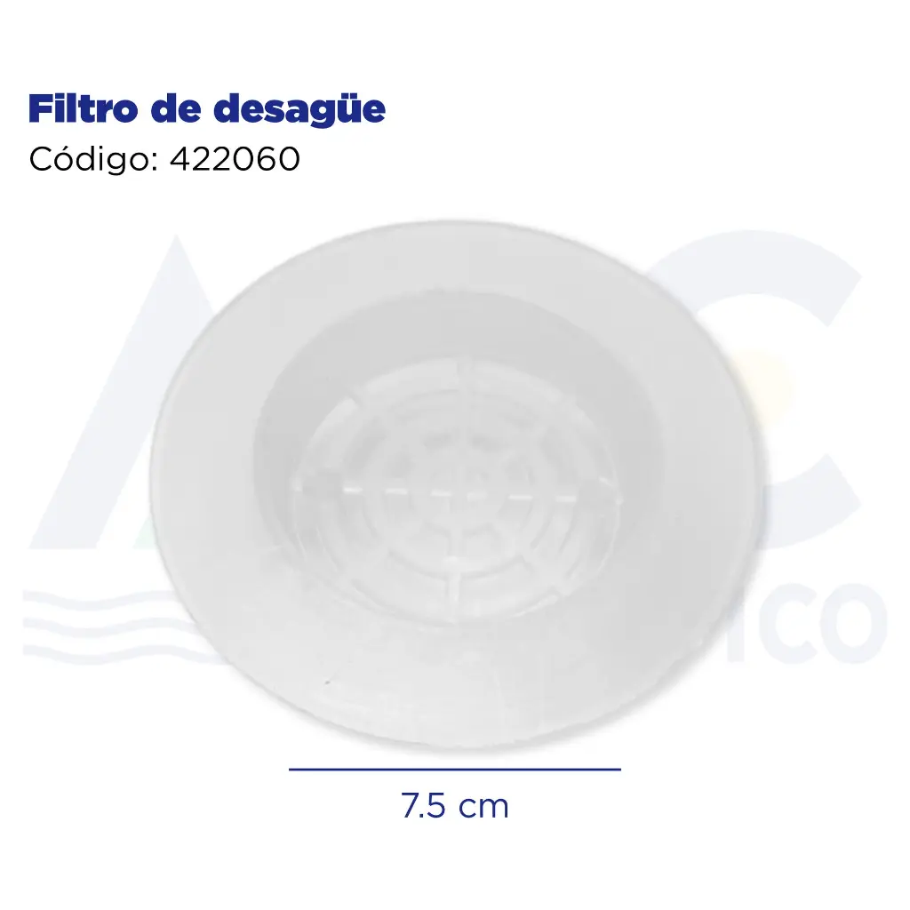 Filtro de desagüe