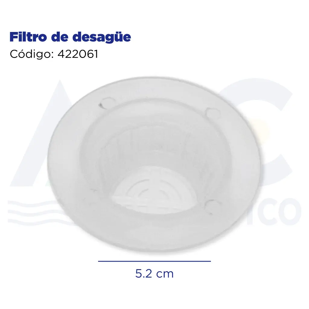Filtro de desagüe
