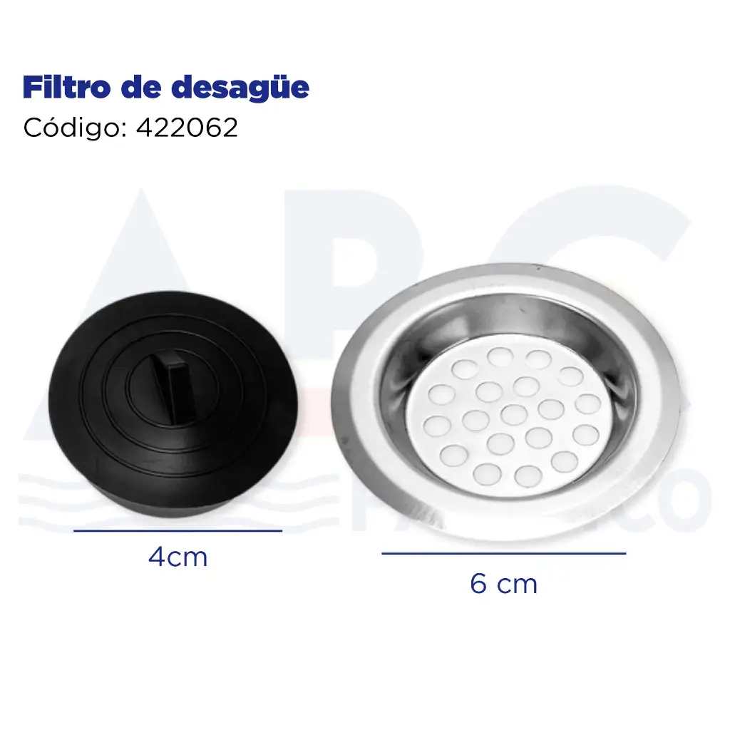Filtro de desagüe
