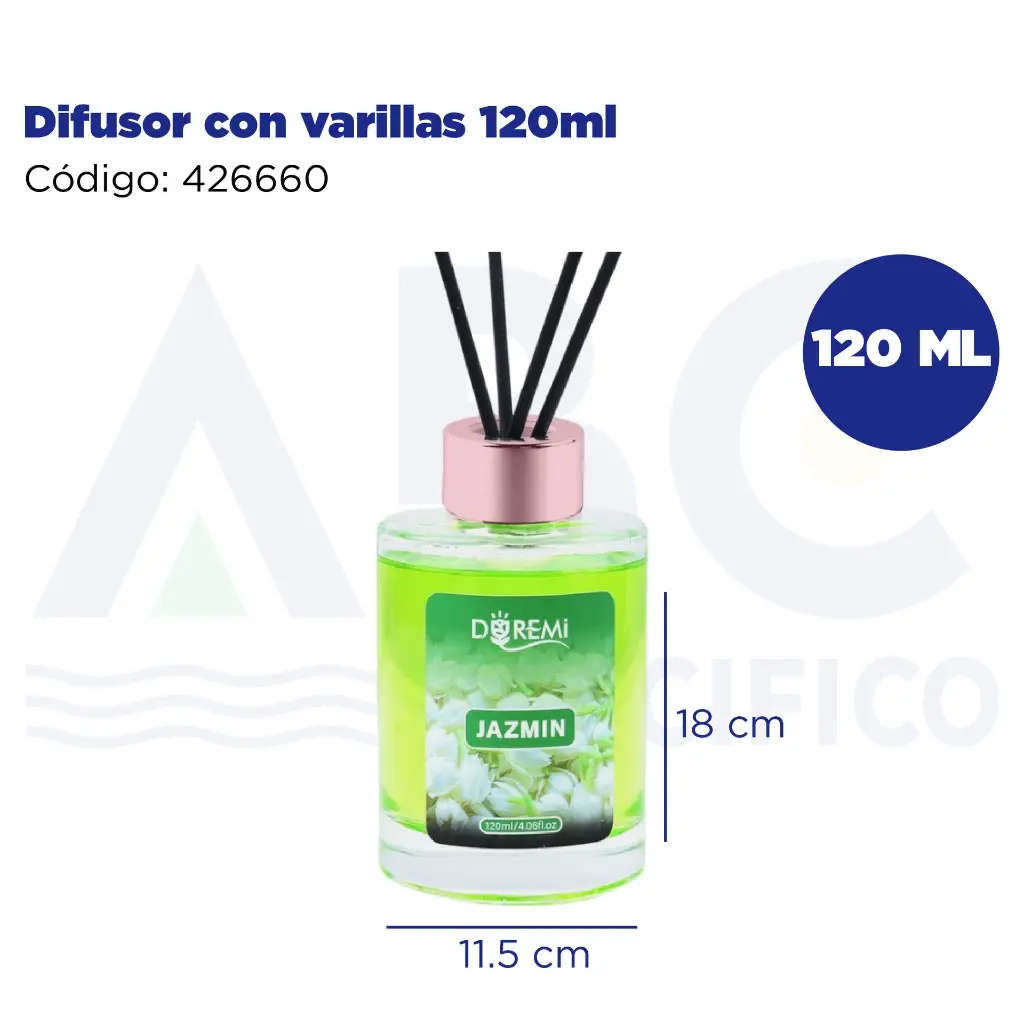 Difusor con varillas 120ml